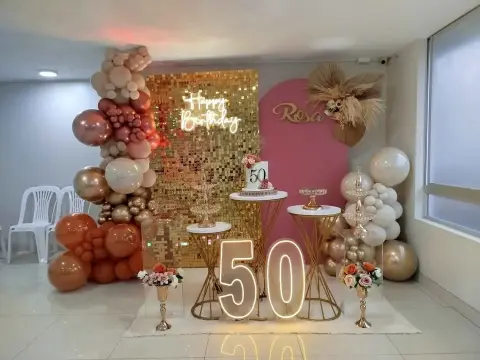 Decoración para 50 años mujer