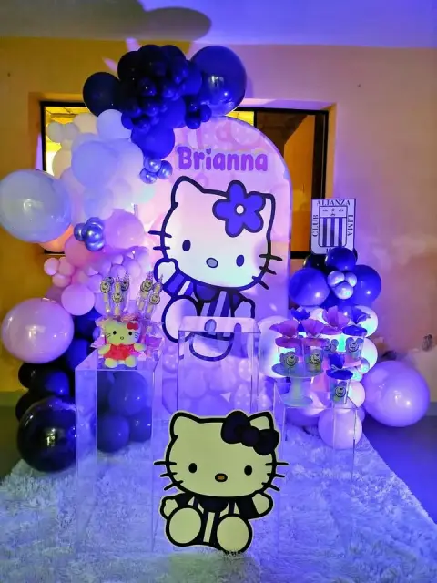 Decoración Hello Kitty (Alianza Lima)