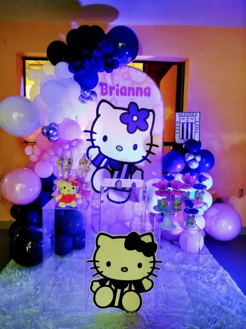 Decoración Hello Kitty (Alianza Lima)
