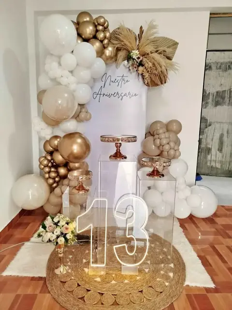 Decoración para Aniversario de Boda