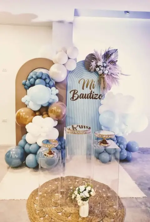 Decoración de Bautizo para Niño