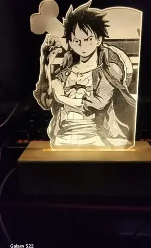 Lámparas LED personalizadas con fotograbado en acrílico cristal