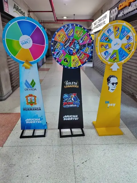 Ruletas publicitarias para eventos