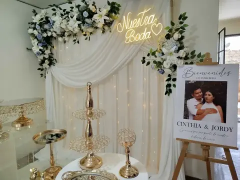 Decoración para boda civil petit (15, 20 y 30 personas)