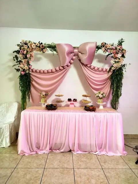 Decoración de baby shower para niña (temática conejita)