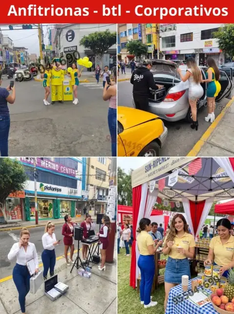 Anfitrionas, azafatas y degustadoras para ferias y eventos (S/ 150 por 2 horas)