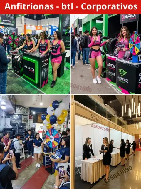 Anfitrionas, azafatas y degustadoras para ferias y eventos (S/ 150 por 2 horas)