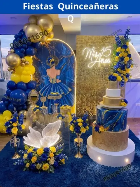 Decoración de 15 años en casa o salón — todos los colores (desde S/ 120)
