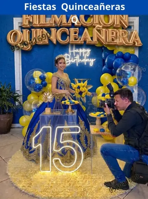 Decoración de 15 años en casa o salón — todos los colores (desde S/ 120)