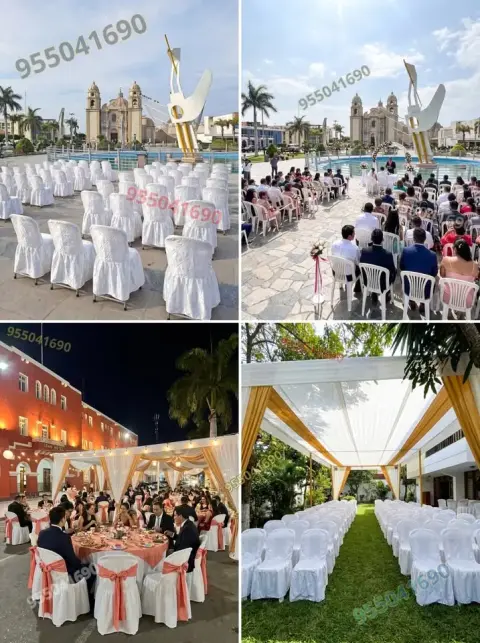 Paquete completo para eventos corporativos: sillas, mesas y sonido (a consultar)