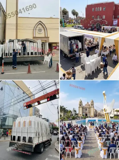 Paquete completo para eventos corporativos: sillas, mesas y sonido (a consultar)