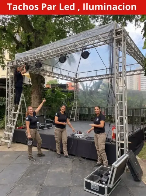 Iluminación para eventos: tachos Par LED y luces rítmicas (desde S/ 45)