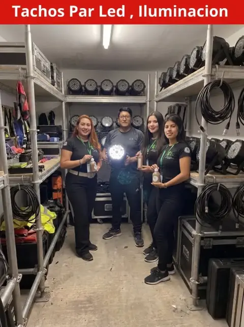 Iluminación para eventos: tachos Par LED y luces rítmicas (desde S/ 45)