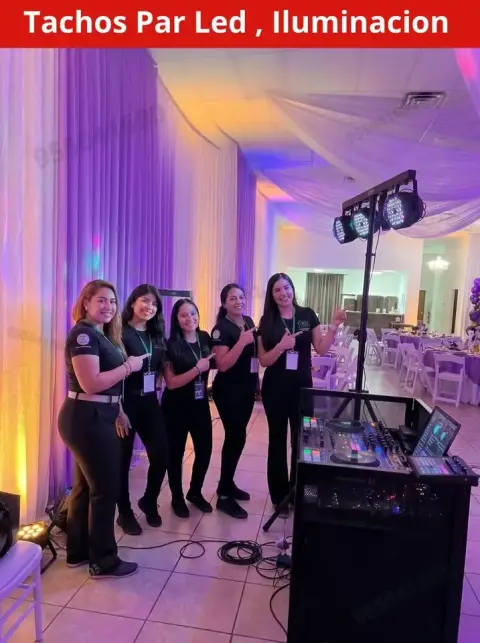 Iluminación para eventos: tachos Par LED y luces rítmicas (desde S/ 45)