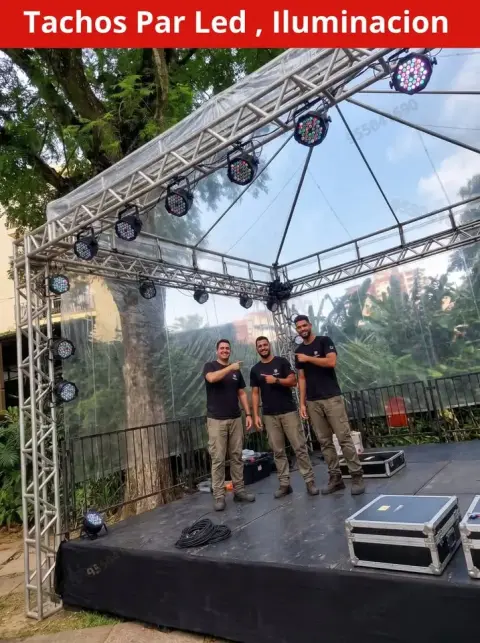 Iluminación para eventos: tachos Par LED y luces rítmicas (desde S/ 45)