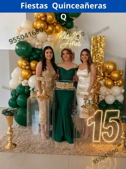Decoración de 15 años en casa o salón — todos los colores (desde S/ 120)
