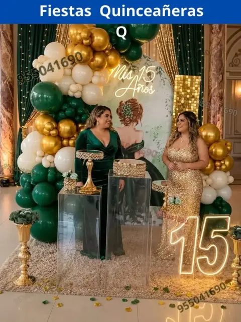 Decoración de 15 años en casa o salón — todos los colores (desde S/ 120)