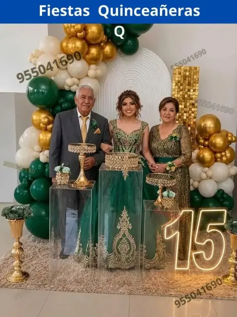 Decoración de 15 años en casa o salón — todos los colores (desde S/ 120)