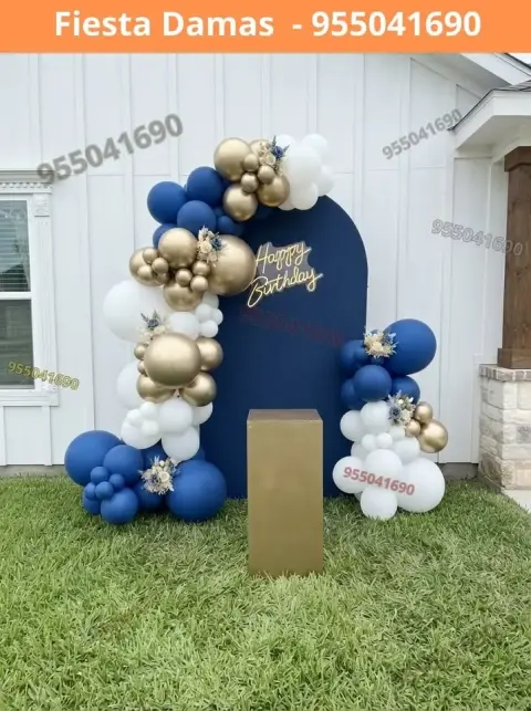 Paquete de decoración de cumpleaños de señorita — S/ 200 con pago en 8 cuotas