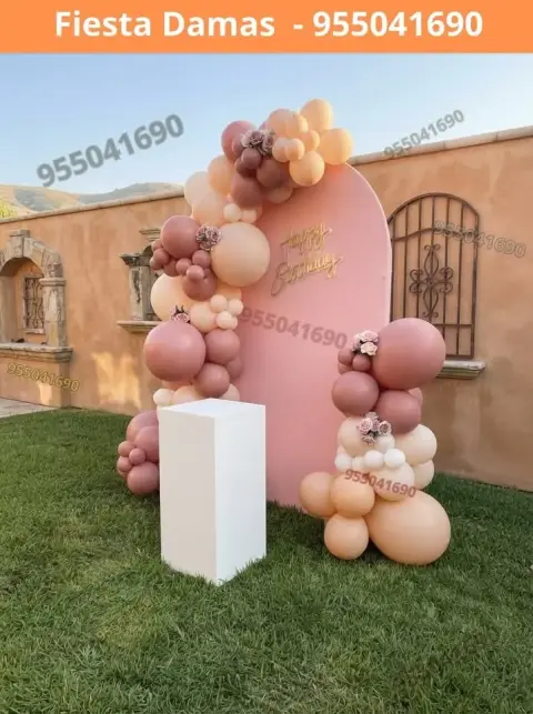 Paquete de decoración de cumpleaños de señorita — S/ 200 con pago en 8 cuotas