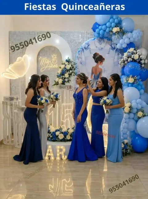 Decoración de 15 años en casa o salón — todos los colores (desde S/ 120)
