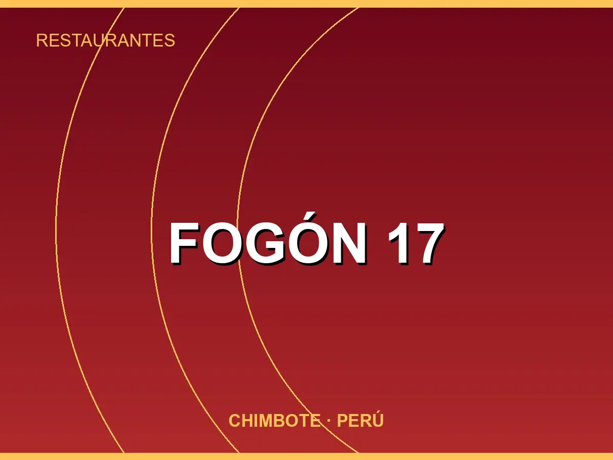 Abrir tarjeta de FOGÓN 17