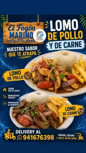 Lomo de pollo y lomo de carne