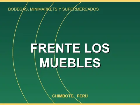 Frente los muebles