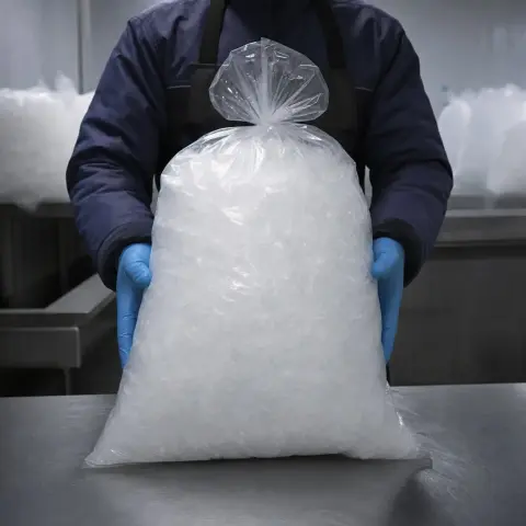 Bolsa de hielo en escamas de 10 kilos