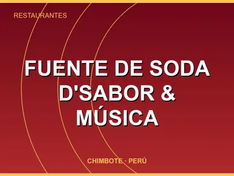 FUENTE DE SODA D'SABOR & MÚSICA