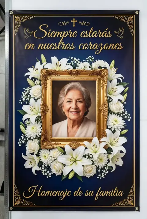 Retrato homenaje para velorios (con edición fotográfica)