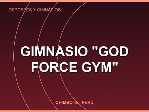 GIMNASIO "GOD FORCE GYM"