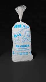 Bolsa de cubos de hielo de 3 kg — la bolsa grande para tu reunión