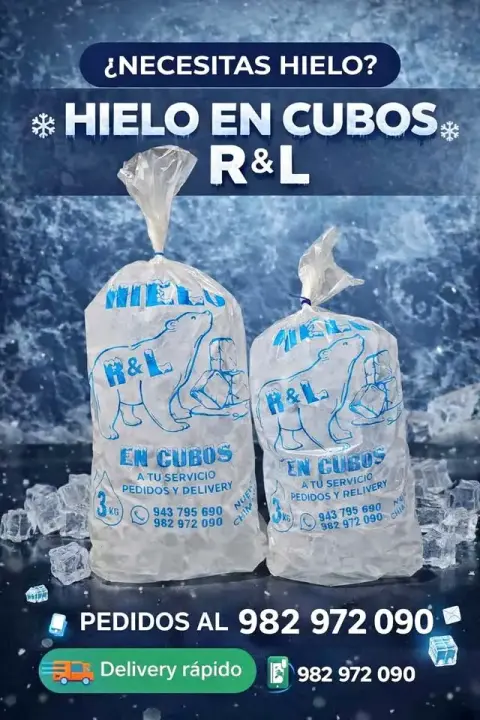 Delivery de hielo a domicilio en Nuevo Chimbote (gratis en algunas zonas)
