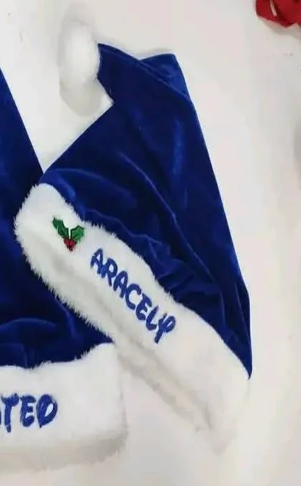 Gorros navideños personalizados