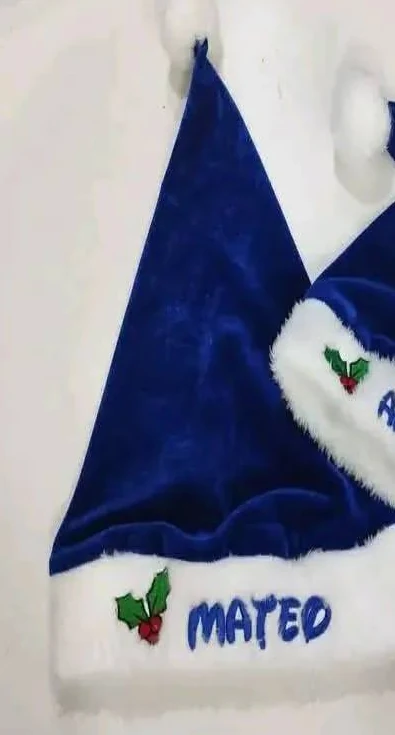 Gorros navideños personalizados
