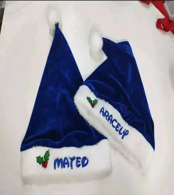 Gorros navideños personalizados