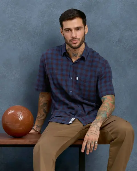 Camisa Hombre Benet Azul Pacífico