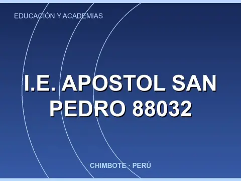I.E. Apostol San Pedro 88032