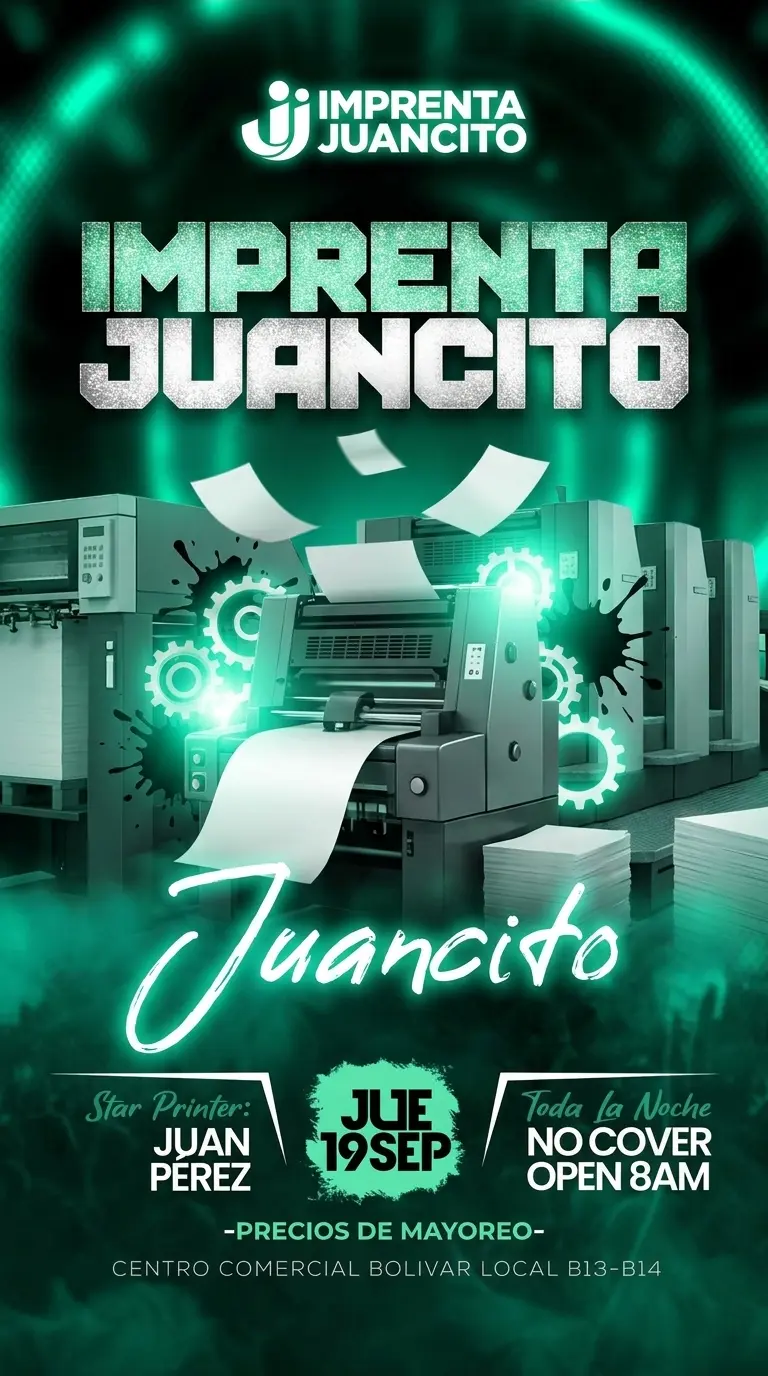 Abrir tarjeta de Imprenta Juancito