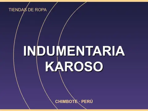 INDUMENTARIA KAROSO
