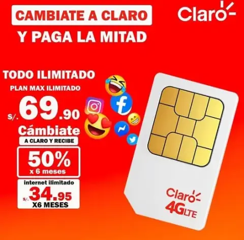 Plan Max Ilimitado móvil con 50% de descuento