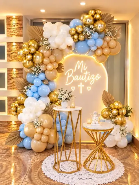 Decoración de bautizo