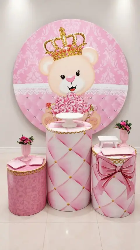 Decoración de osita reina «Luna»