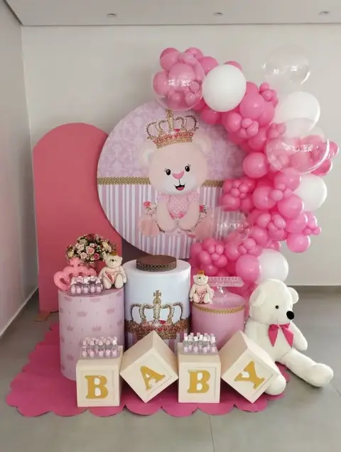 Decoración de osita reina «Aurora»