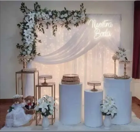 Decoración de fiesta infantil, boda, 15 y 18 años, 50 y baby shower en Santa