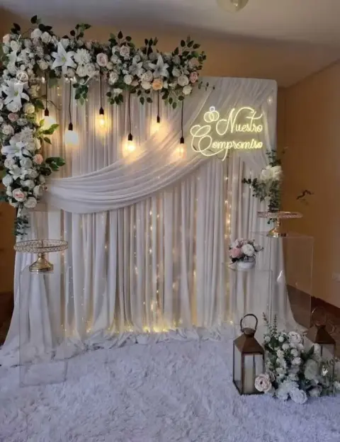 Decoración de fiesta infantil, boda, 15 y 18 años, 50 y baby shower en Santa
