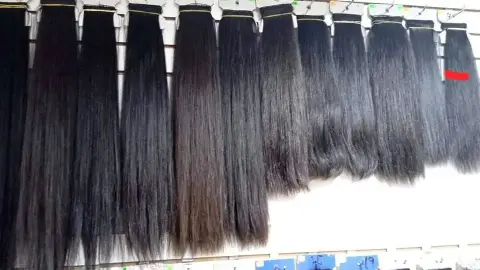 Extensiones de cabello natural negras y castañas a domicilio
