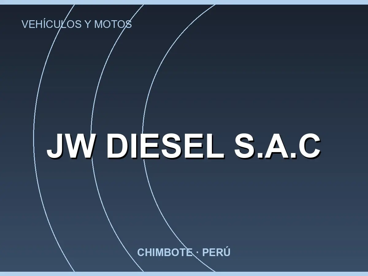 Abrir tarjeta de JW Diesel S.A.C