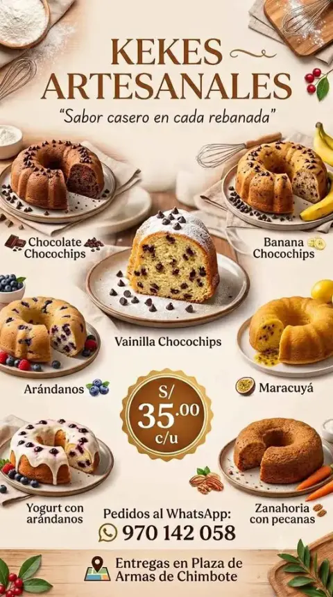 Keke de Chocolate Chocochips